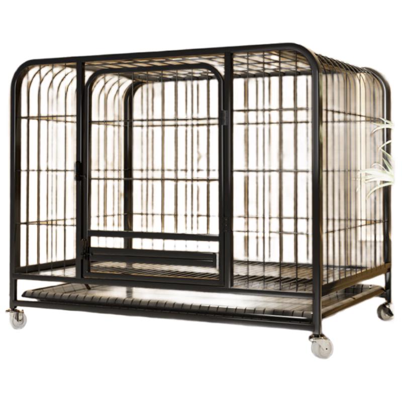 Thickened Square Tube Indoor Dog Cage with Toilet