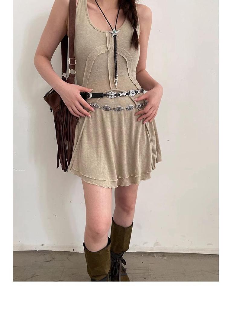 Богемный Ретро Кожаный Пояс: Универсальный дизайн высокого класса для джинсов