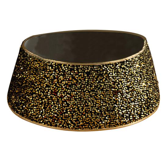 Юбка для рождественской елки Yousheng, круглая, с пайетками, многоразовое кольцо для рождественской елки, подставка для искусственной рождественской елки, чехол для праздничного декора