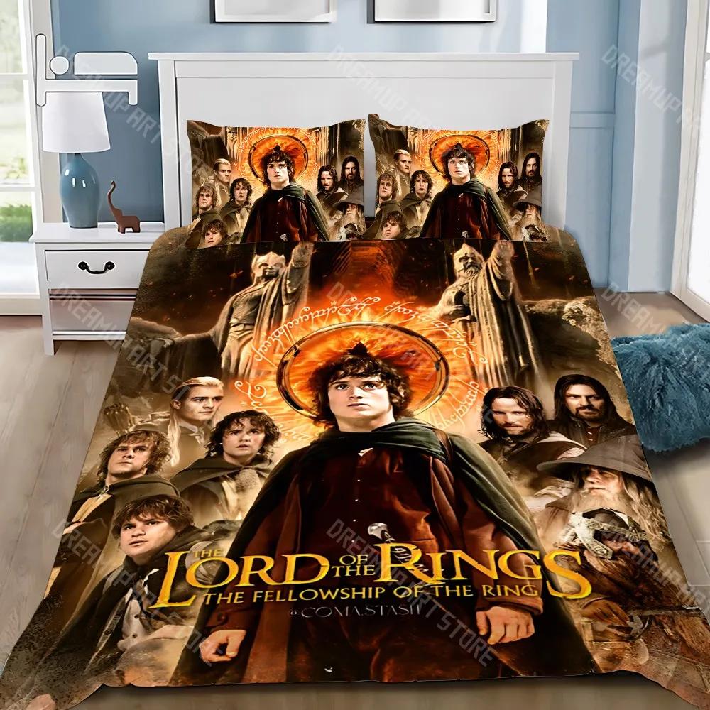 Movie L-LordS of the Rings Duvet Cover Pillowcase Bedding Set Adult Boy Girl Bedroom Decoration Children Gift Single Double Size