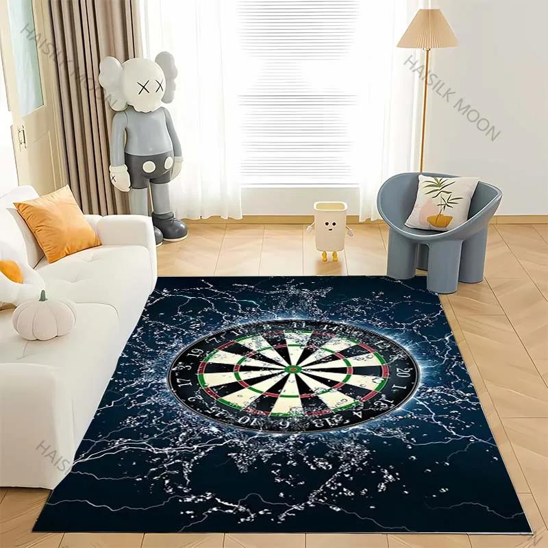 3D HD Dart Target Print Carpet! Bedroom Living Room Office Non-Slip Four Seasons Available Rug Multi-Sizes Non-Slip Fast arrival