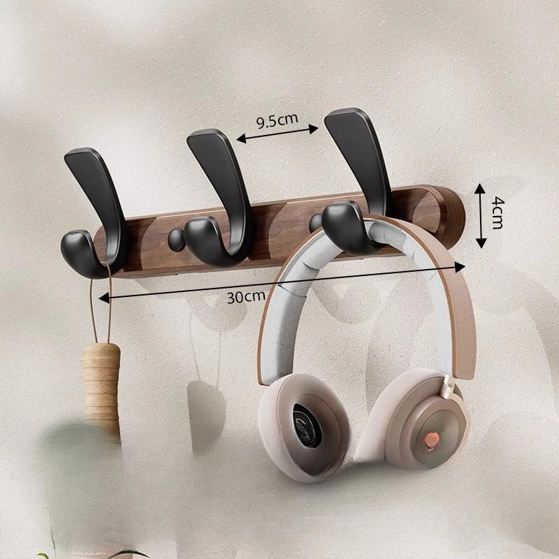 Крючки для подвешивания на стену из цельного дерева, вешалка для одежды в примерочной, прихожая, вешалка для шляп, крючки для полотенец, без перфорации