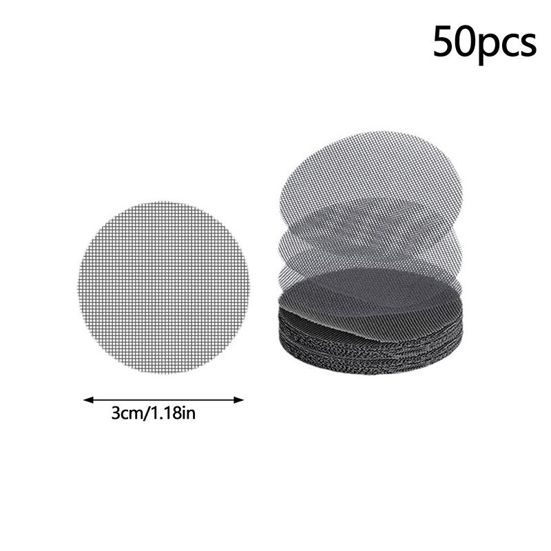 50 шт. сетчатая прокладка для отверстий в горшках, круглая сетка для дренажных отверстий для дна горшка, предотвращает потерю почвы, инструменты для садоводства и озеленения цветочных растений бонсай