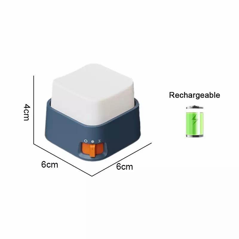 Механическая клавиатура Кнопка Ночник USB Перезаряжаемый Диммируемый Прикроватная лампа Маленький Портативный Детская комната Свет для сна Декор атмосферы комнаты