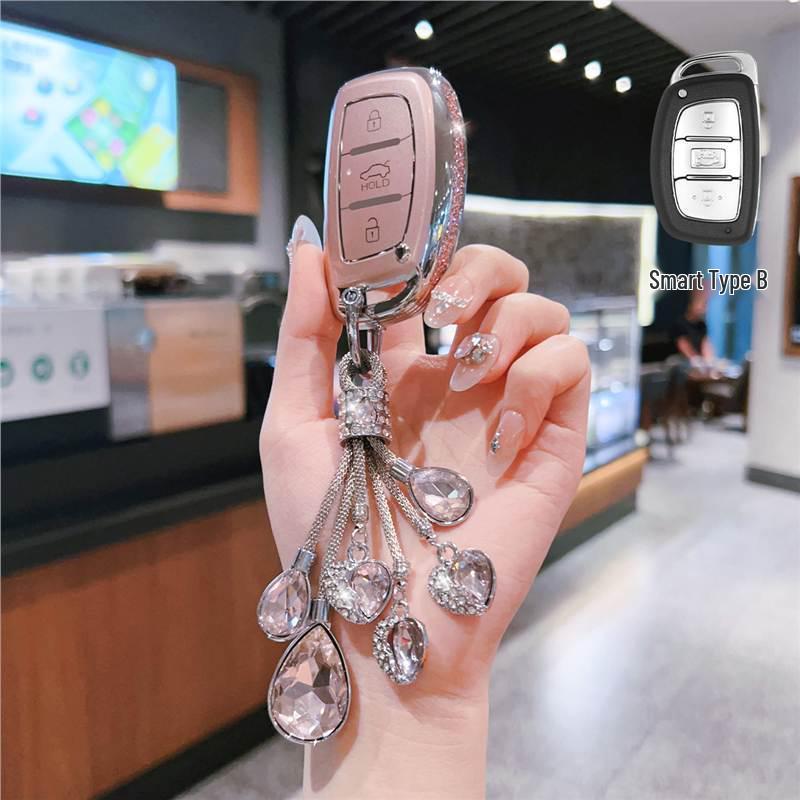 Подходящий чехол для ключей для Beijing Hyundai Elantra, ix35, Langdong, Mingtu, ix25, Yue Dong, Rena с универсальной пряжкой