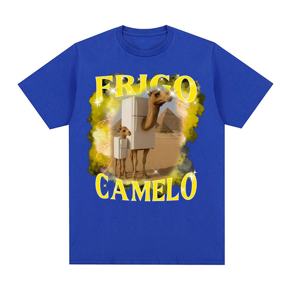 Frigo Camelo Elephant Graphics T Shirt Funny Italian Brainrot Meme T Shirts Unisex Women 100 Cotton High Quality Oversized Tshirt
