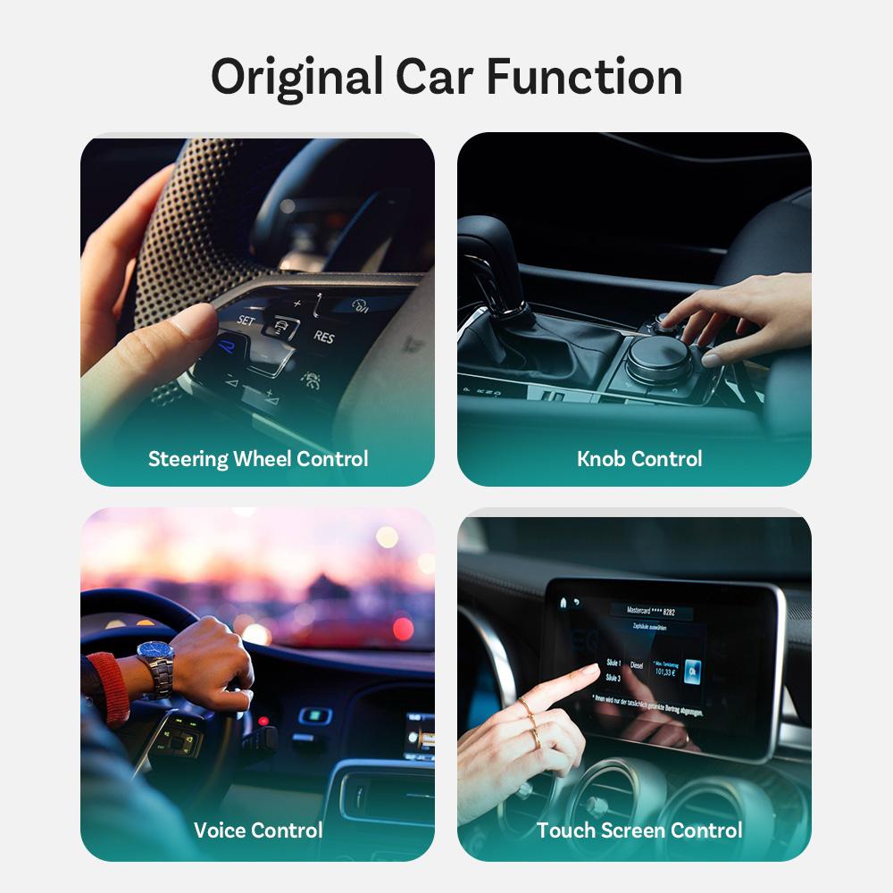Ottocast Mini Slim Wireless Adapter Wireless CarPlay Android Auto For OEM Car Plug and Play WiFi Bluetooth Auto Connection
