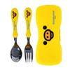 Rilakkuma New Spoon Fork Case Set Face, Yellow, Spoon + Fork + Case, Korean Popular Tableware