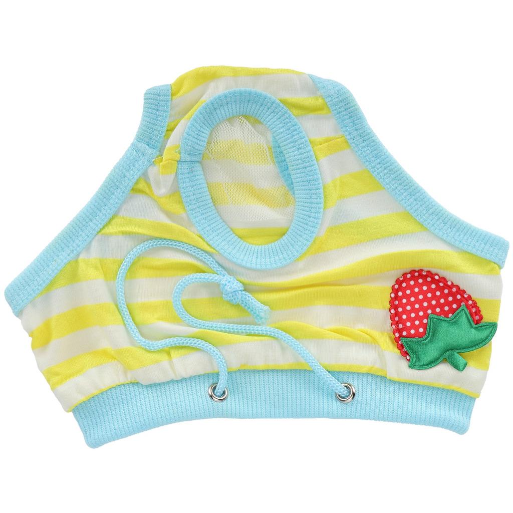 Pet Pigs Физиологические штаны Клубничный узор Свиньи Санитарное нижнее белье Многоразовые подгузники Желтый S