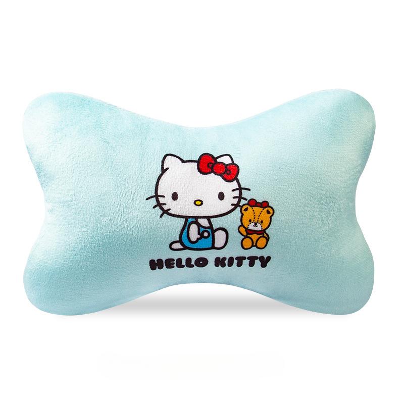 Подушка для шеи в машину Hello Kitty Мультяшная подушка-подголовник для автомобиля Автоаксессуары Салон Женская Кавайная Подушка на сиденье