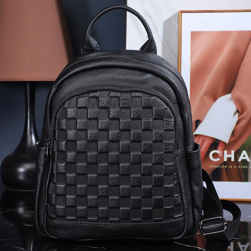 Рюкзак женский из натуральной кожи модный рюкзак для мам среднего возраста дорожная сумка мягкая кожа большая вместимость