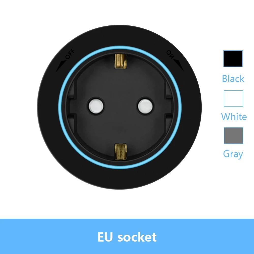 Настенная розетка с дорожкой электропитания ЕС Великобритания Франция Корея Стандарт Дом Кухня Ванная Офис Настенные электрические розетки Вилки Адаптеры Белый Черный