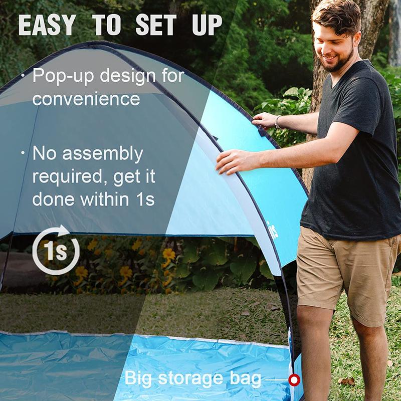Полностью автоматическая палатка для кемпинга, мгновенная всплывающая палатка, уличная большая портативная сверхлегкая пляжная палатка для семейной вечеринки, ветрозащитная и водонепроницаемая