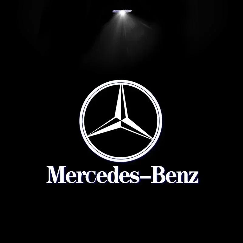 Автомобильная наклейка Горячая 2026 Новая Для модели Benz светодиодный проектор на дверь автомобиля высокой четкости приветственный свет Для Mercedes Benz Для Mercedes Benz