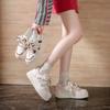 2025 весна маленькие белые туфли новая корейская версия ins женские студенческие туфли для увеличения роста на платформе спортивные туфли для доски повседневная обувь женская BW136