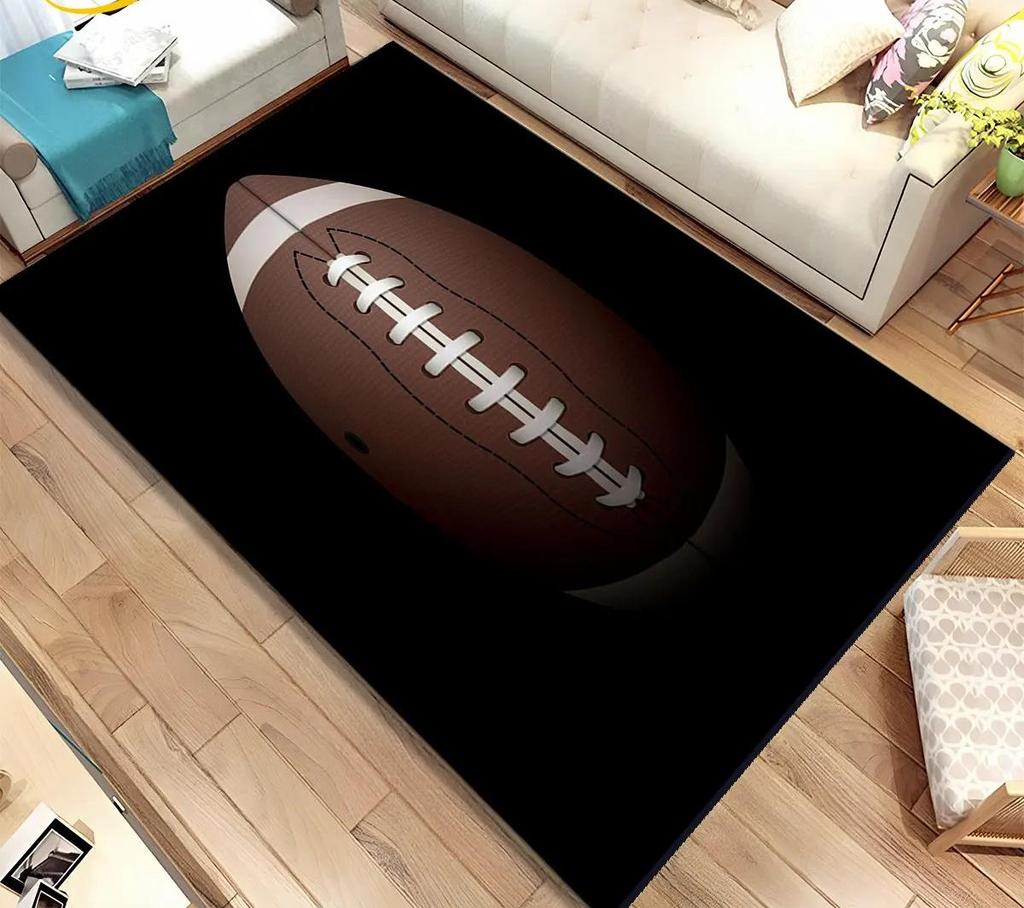 American Football Field Carpet Non-slip Resistant Rug Machine Washable Waterproof Mat Living Room Outdoor Garden Yard Decor Rugs