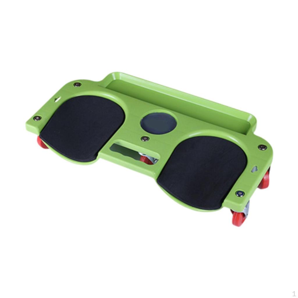 Heavy Duty Rolling Knee Creeper with Tool Holder and 5 Swivel Castors for Vehicle Maintenance