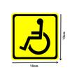2Pcs Handicap Sign Wheelchair Accessible Symbol Car Decal Stickers 13cmx13cm