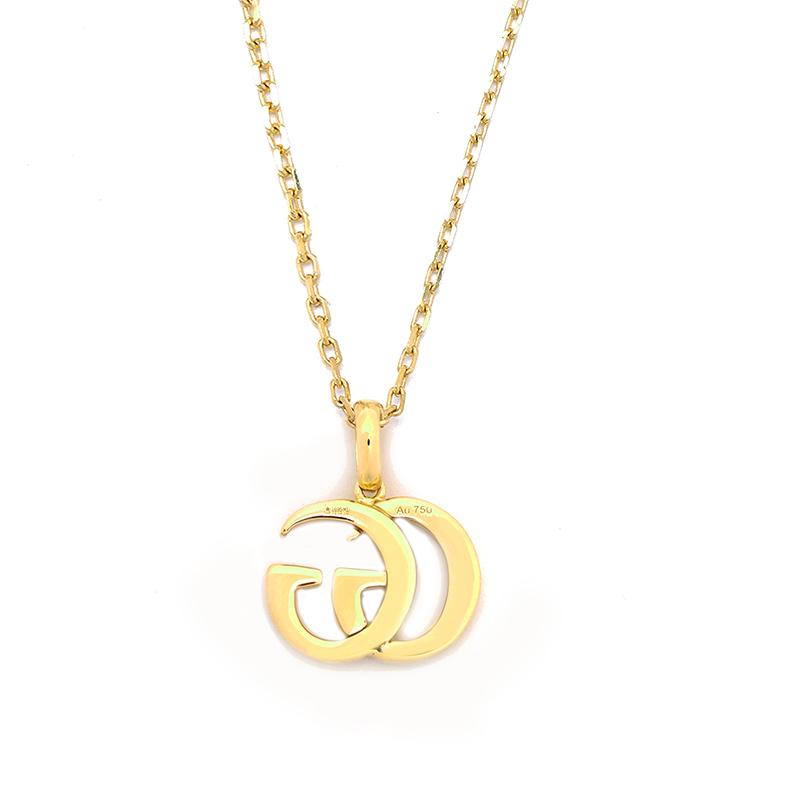 Gucci GG Running Gold Plated 18K Gold Necklace Women necklace 502088-J8500-8000