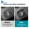 DJWX5 Real Soft Carbon Fiber Sticker For Seat Ibiza 6j 2009 2010 2011 2012 2013 2014 LHD RHD Car Headlight Switch Frame Interior Trim
