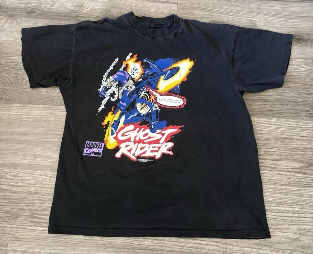 Футболка Ghost Rider 1993 Marvel Размеры S-5XL Репринт Унисекс