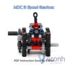 MOC High-tech Compact 3 Speed Gearbox Model Building Blocks Compatible Power Functions Kit Transmission Assembly Bricks Toys
