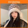 Womens Knitted Cap For Fall And Winter Thermal Protection With Windproof Breathable Material