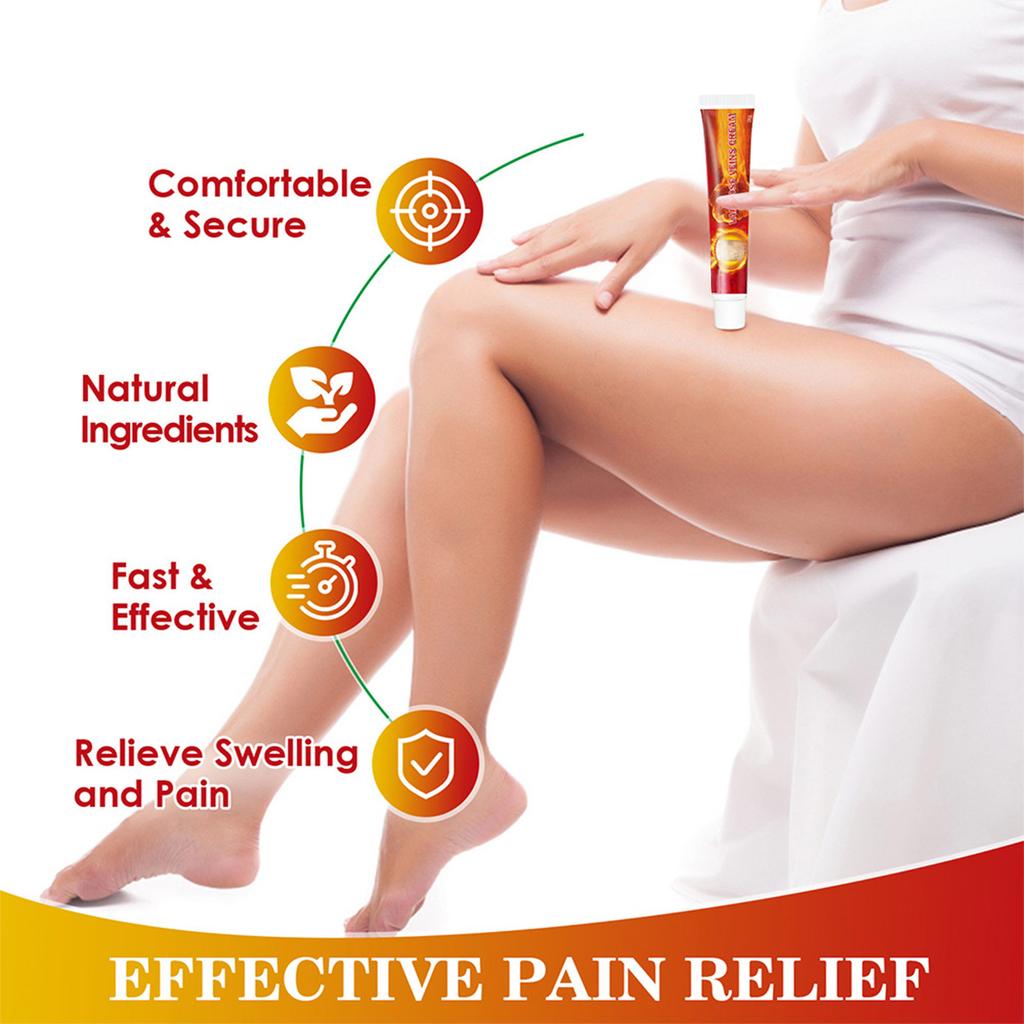 2pcs Health Cream For Relieving Varicose Veins, External Ointment For Vasculitis, Blood Circulation, Varicose Veins