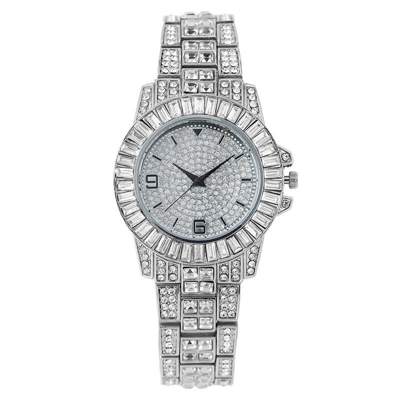 Women's Fashion Rhinestone Quartz Wristwatch - Full Diamond Style