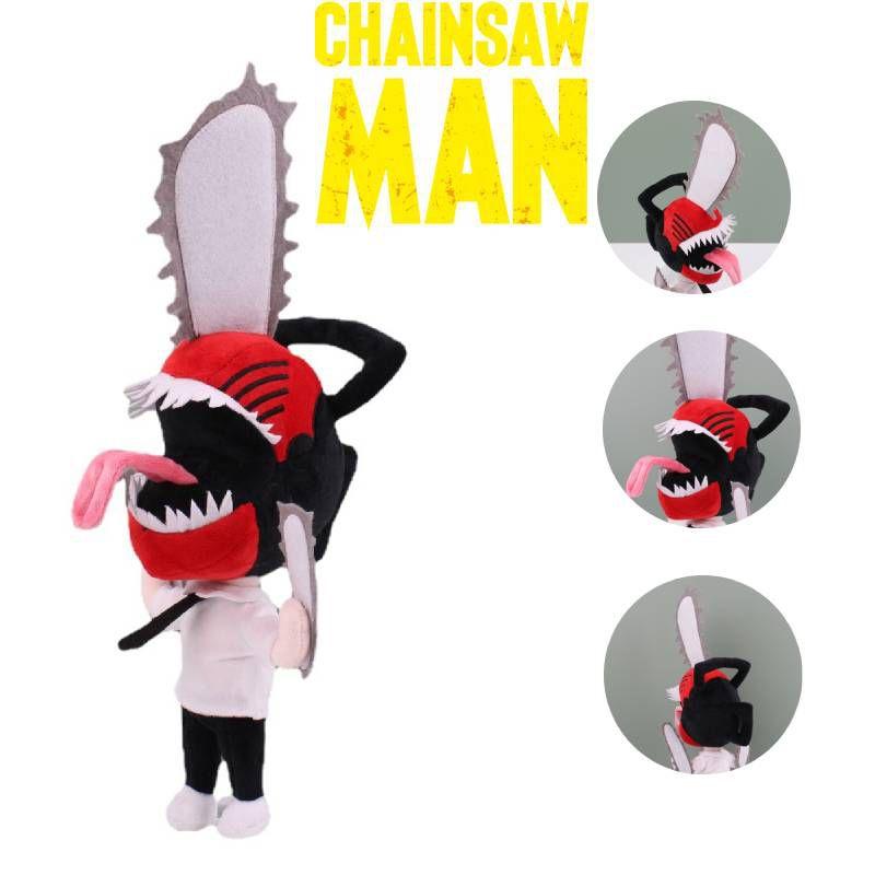 Man Denji Plush Dolls Soft Cuddly Steel-wire Tongue Figures