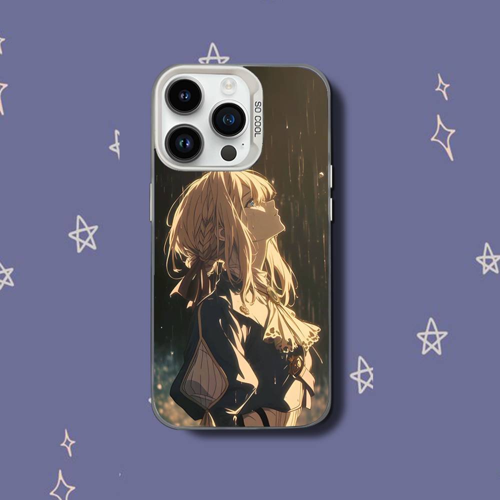 V-Violet Evergarden-es Phone Case For iPhone 17,16,15,14,13,12,11,Pro,XS,Max,Plus,Mini,SE White Candy Matte Shockproof Cover