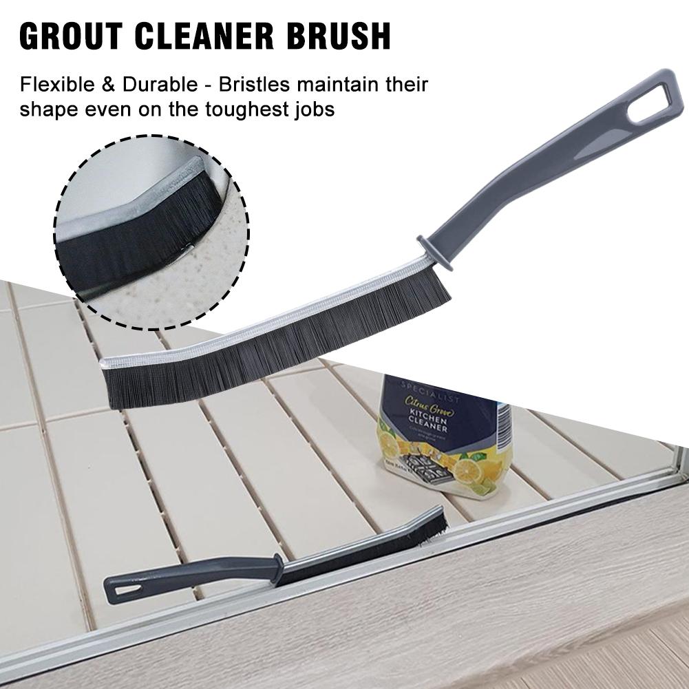 Grout Cleaner Scrub Brush Deep Tile Joints - Stiff For Home Bristles Angled Gap T8R9