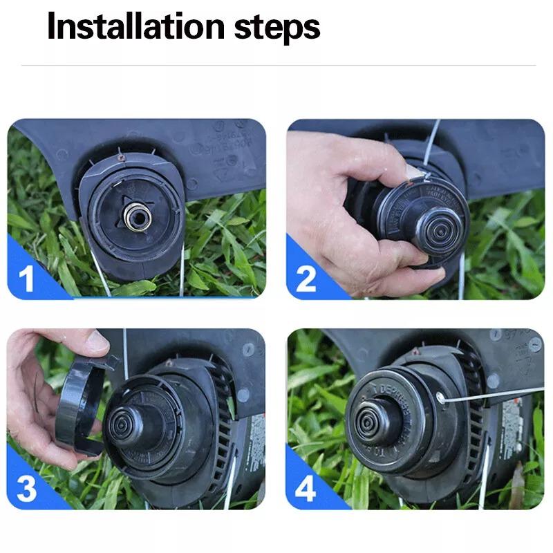 3PCS For Black & Decker GL250 GL310 Trimmer Heads Strimmer Bump Feed Line Spool