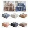 Soft Plush Faux Rabbit Fur Blanket Flannel Reversible Throw Blanket for Sofa Bed Couch 100x150cm