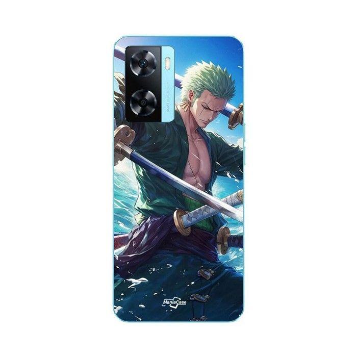 Coque de téléphone - MANIACASE - Oppo A57 4G - One Piece Roronoa Zoro - Silicone TPU - Souple