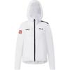 Cycling Logo Durable Sports Woven Hooded Long Sleeve Jacket Women Jackets Jade-White A11W528701F-WT