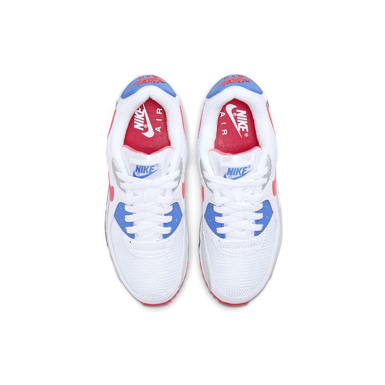Nike Женские кроссовки Air Max 90 Hot Coral Белый Синий-Кристально-серый-Туман DA8856-100