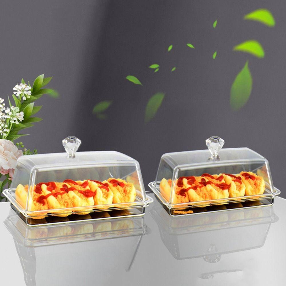 Rectangular Butter Holder Acrylic Butter Keeper Tray Practical Clear Butter Dish Household