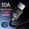 120 Вт Плетеный Супер Быстрый 10А Кабель Flash Charge Type-C для Huawei Honor