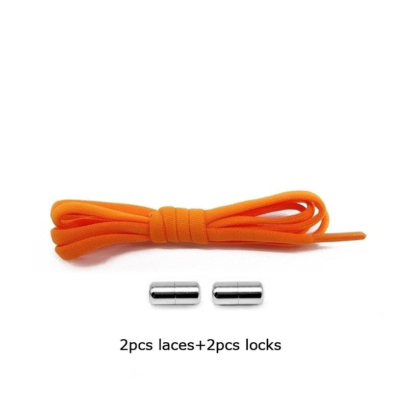 1 пара новых шнурков без завязок для детей и взрослых, ленивые шнурки для женщин и мужчин, эластичные шнурки для обуви с металлическим замком, кроссовки, шнурки для обуви