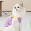 25 Years Old New Spring and Summer Cat Clothes Thin Breathable Slanted Shoulder Vest Medium and Small Dog Than Cat Bear Pet Clothing