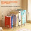 3-Section Transparent Book Stand Acrylic Stationery Shelf Magazine Rack  Document Organization