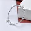 Zuyin 999.9 Bamboo Knot Bell Bracelet Women's Flower Youth Pure Silver Solid Bracelet Personalized Outlander Bracelet