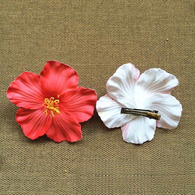 Pack Of 3 Flower Hair Clip For Women Slip Resistant Plumeria Plan Party Wedding Hair Styling