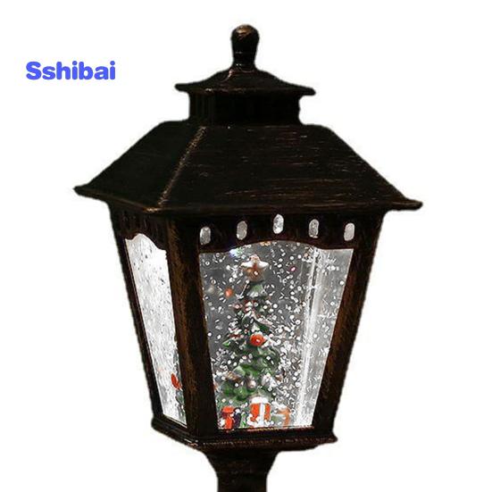 Рождественский снежный шар, свечи, лампа на батарейках, жуткая вращающаяся вода, блестящий снеговик, Рождественская елка, ночник