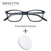 ZENOTTIC Square Acetate Prescription Glasses Women/Men CR39 Optical Eyewear Anti Blue Light Myopia Eyeglasses
