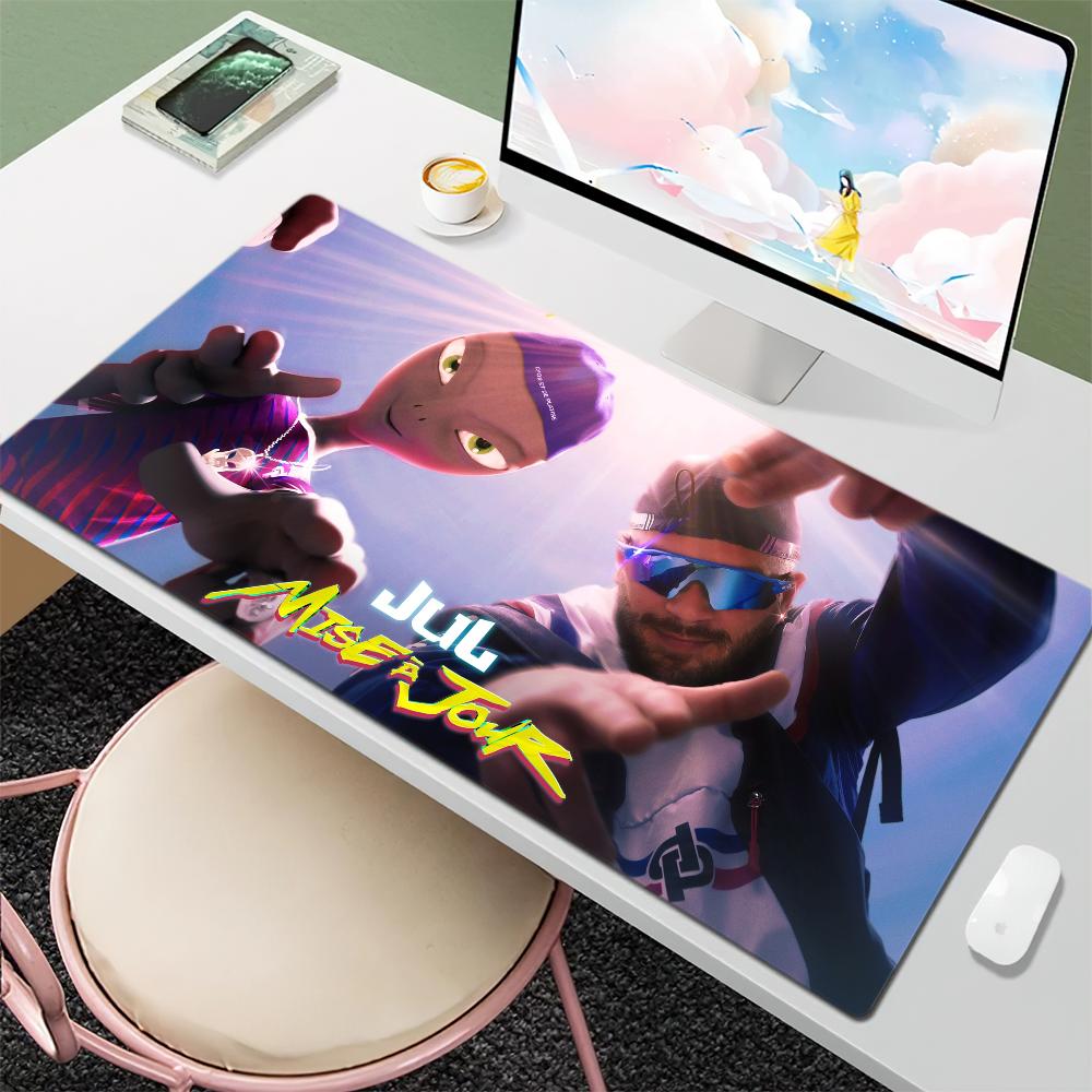 Rapper Jul Mise a jour S Mouse Pad Large Desk Mat Keyboard Ergonomic Office Rubber Game PC Non-slip Anti-fray Home Custom Best P