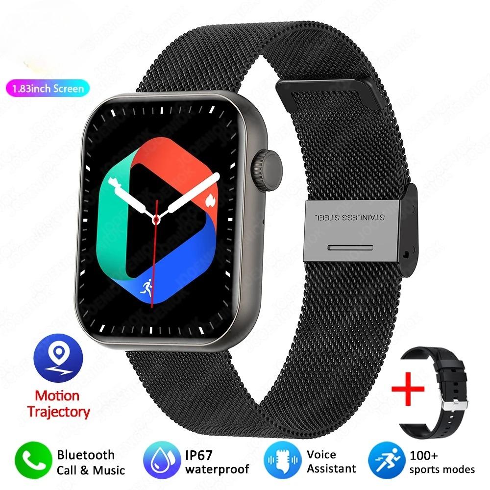 Новые умные часы с Bluetooth-звонками, женские часы с монитором здоровья, настраиваемый циферблат, водонепроницаемые часы для фитнеса и спорта, мужские
