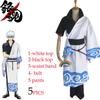 Anime Gintama Cosplay Costumes Sakata Gintoki Cosplay Costume Kimono Halloween Carnival Party Silver Soul Cosplay Costume Wigs