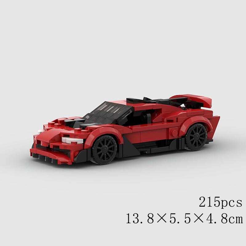 MOC City Speed ​​Sport Racing Car Model Building Blocks Convertible Super Race Bricks Rally Vehicle Toy Technical Christmas Gift